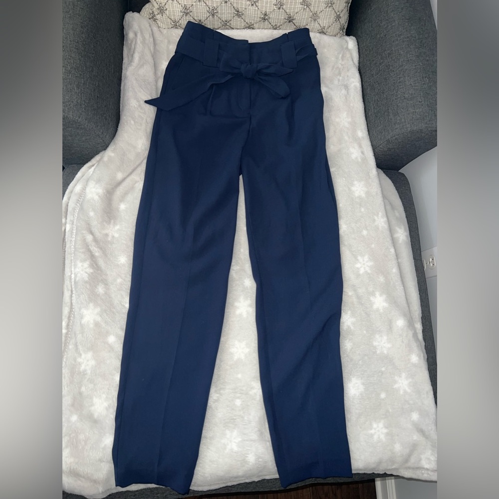 Express tie paper bag pants